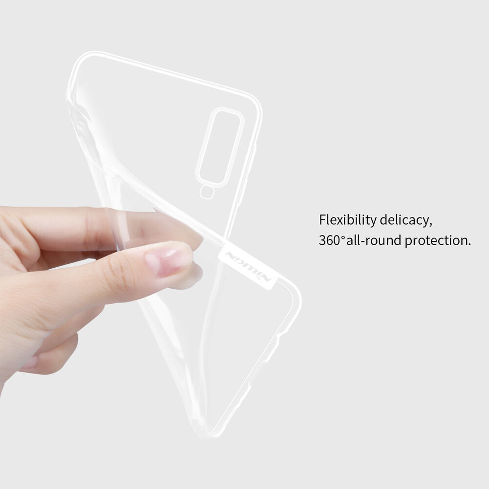 Nillkin Nature plastový kryt pro Samsung Galaxy A7 (2018) - šedý