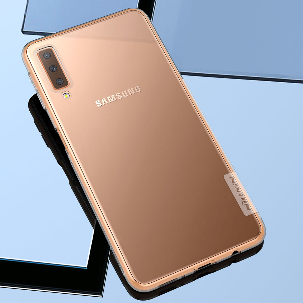 Nillkin Nature plastový kryt pro Samsung Galaxy A7 (2018) - šedý