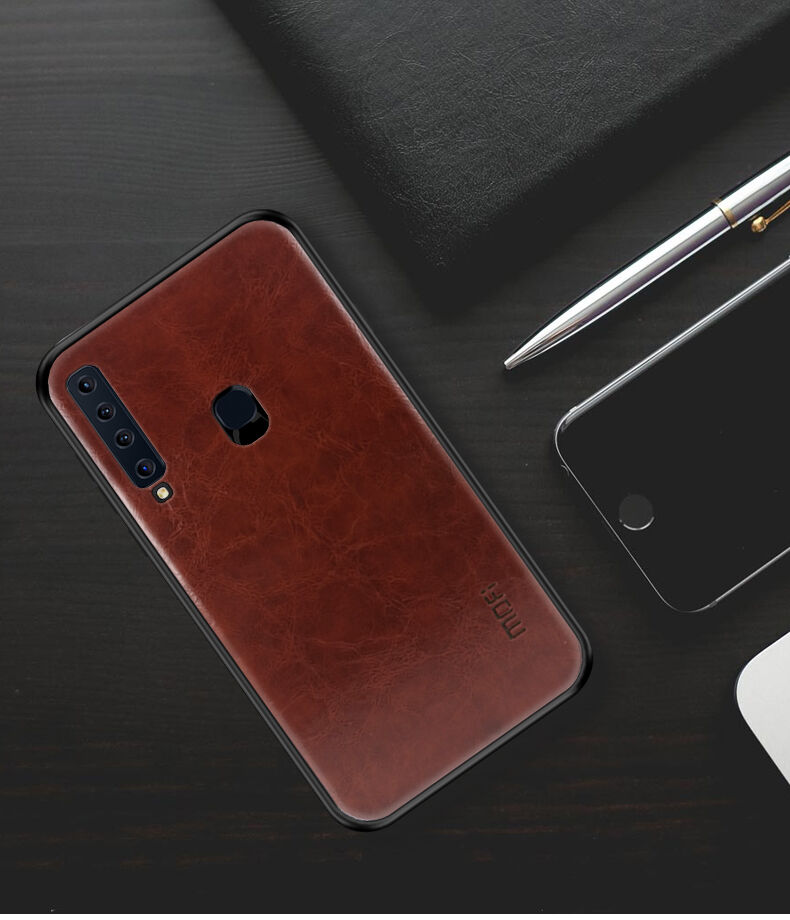 Mofi Kožený kryt pro Samsung Galaxy A9 (2018) - hnědý