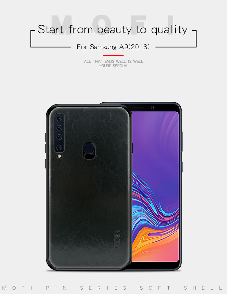 Mofi Kožený kryt pro Samsung Galaxy A9 (2018) - hnědý