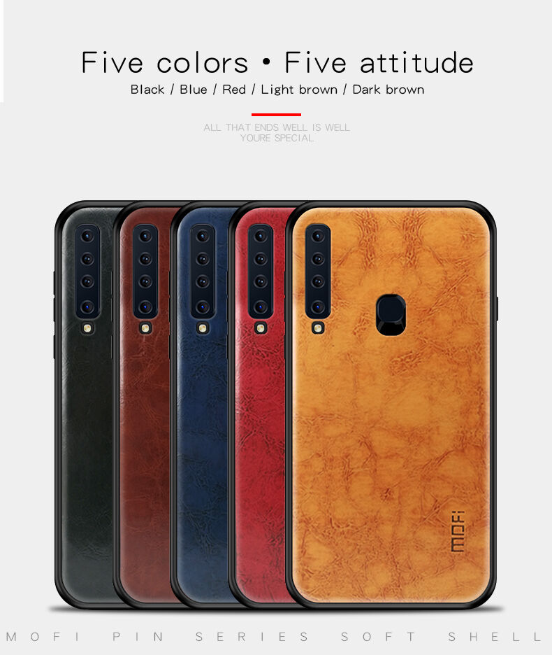 Mofi Kožený kryt pro Samsung Galaxy A9 (2018) - hnědý