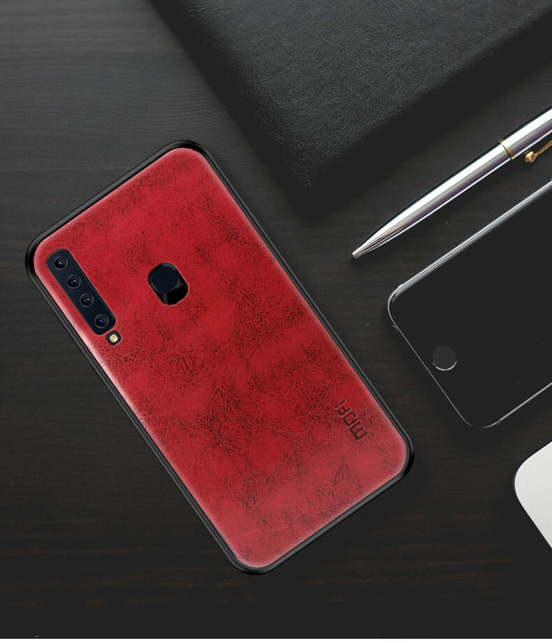 Mofi Kožený kryt pro Samsung Galaxy A9 (2018) - červený