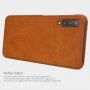 Nillkin Qin Kožené flipové pouzdro pro Samsung Galaxy A7 (2018) - hnědé