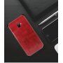 Mofi Kožený kryt pro Samsung Galaxy J6 Plus - tmavěmodrý