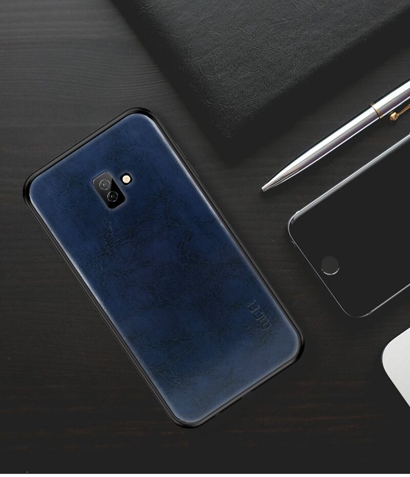 Mofi Kožený kryt pro Samsung Galaxy J6 Plus - hnědý