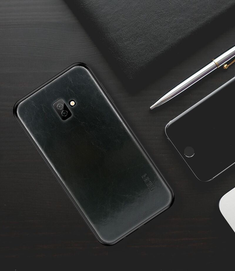 Mofi Kožený kryt pro Samsung Galaxy J6 Plus - černý