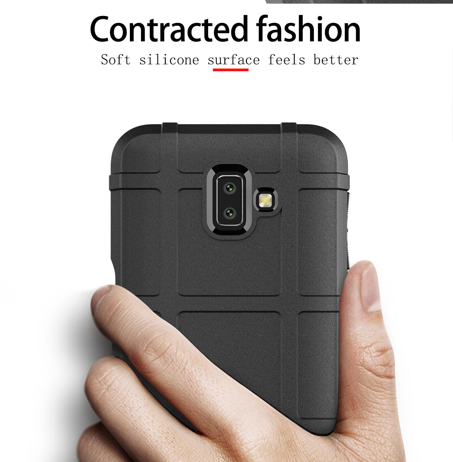 Nárazuvzdorný plastový kryt pro Samsung Galaxy J6 Plus - tmavěmodrý