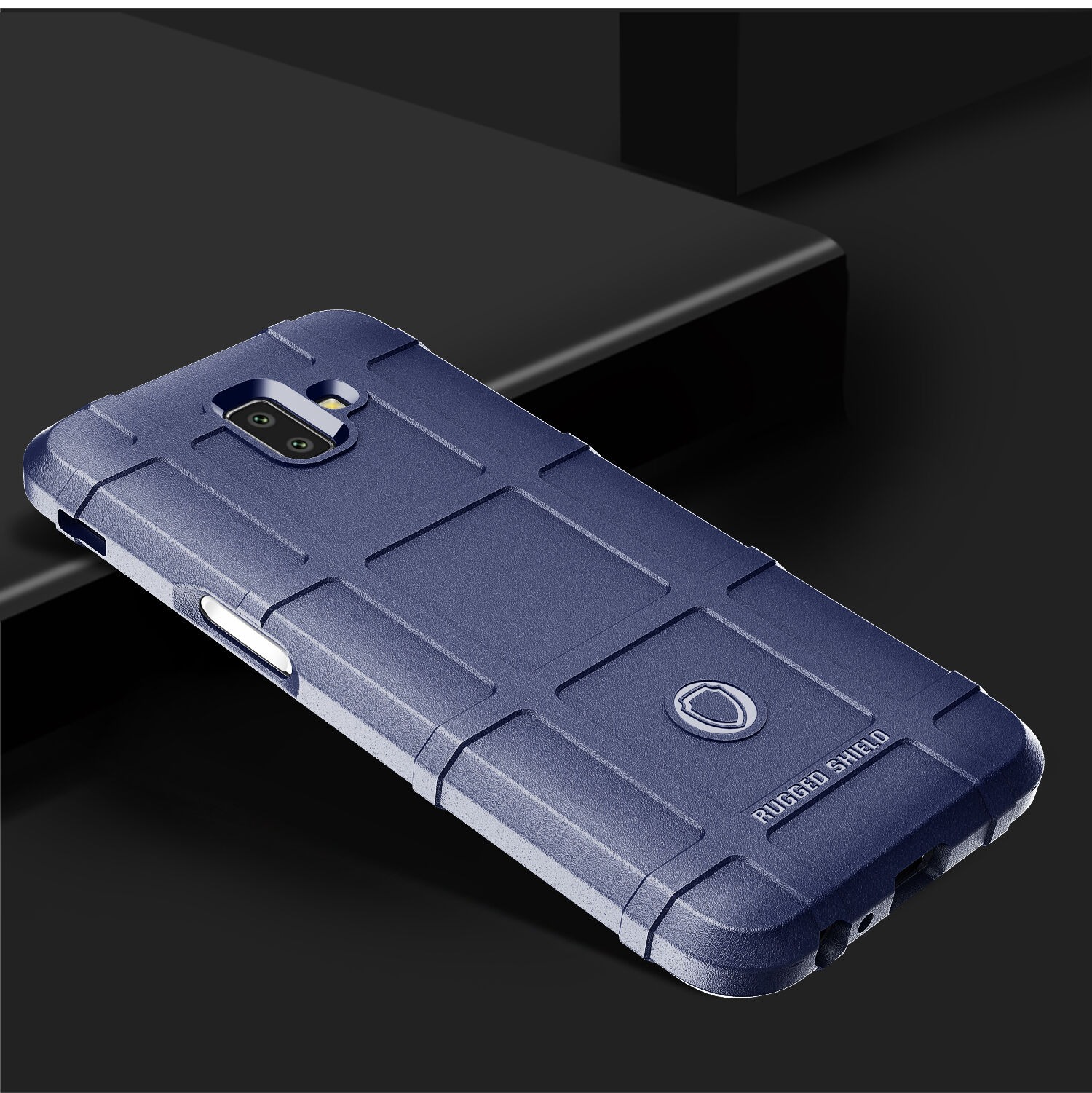 Nárazuvzdorný plastový kryt pro Samsung Galaxy J6 Plus - tmavěmodrý