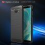 Plastový kryt s broušenou texturou pro Samsung Galaxy J4 Plus - červený