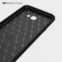 Plastový kryt s broušenou texturou pro Samsung Galaxy J4 Plus - červený