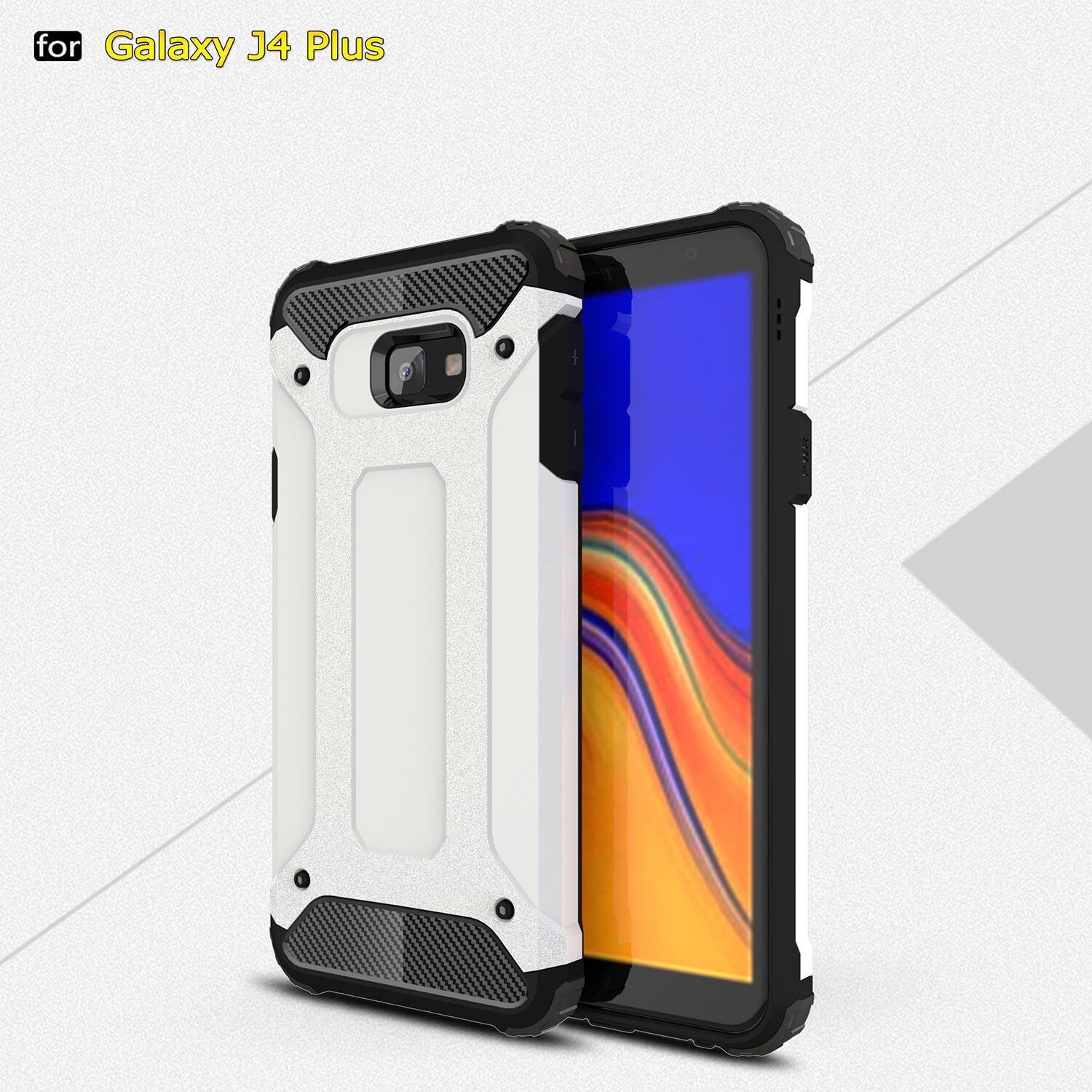 Super odolný kryt Armor pro Samsung Galaxy J4 Plus - zlatý