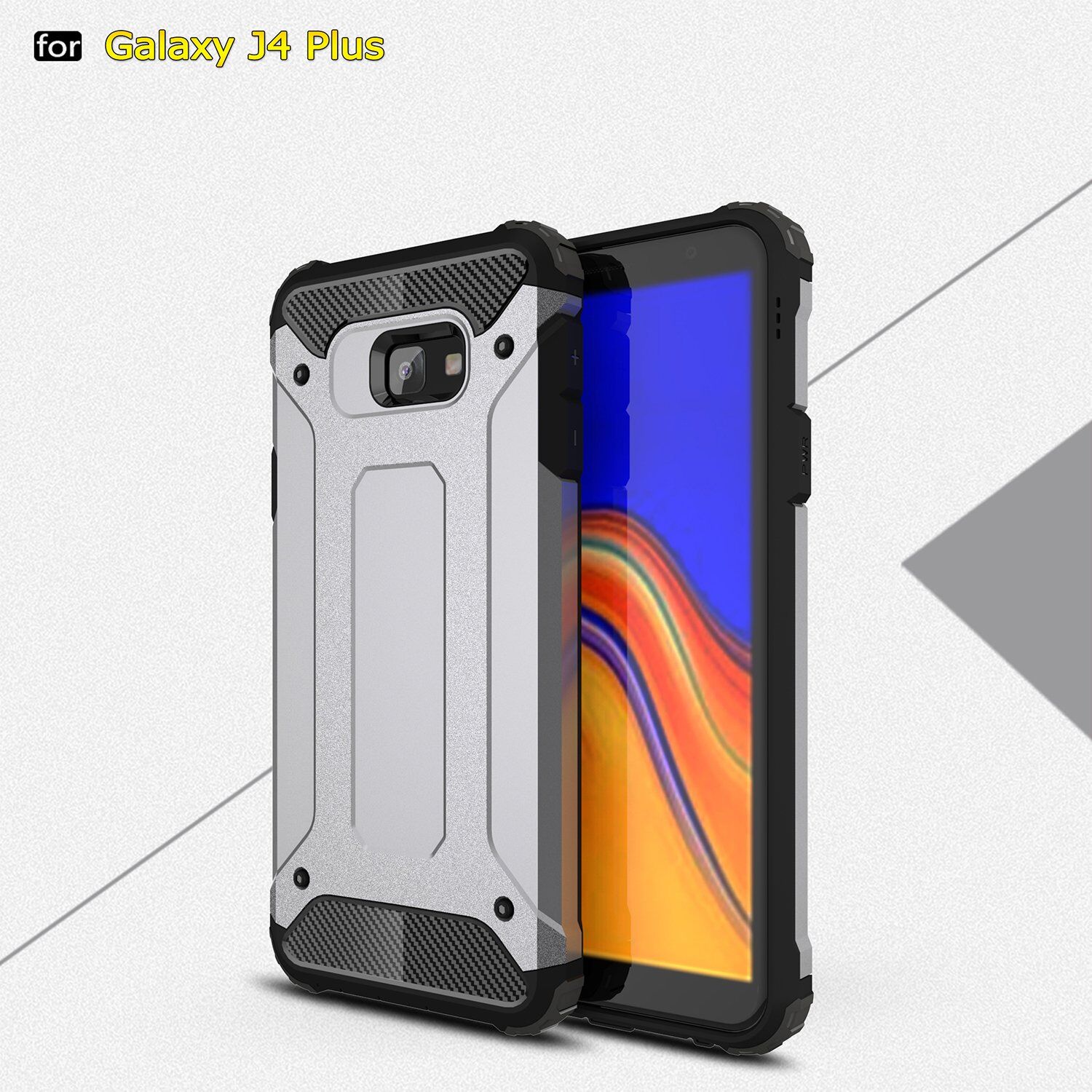 Super odolný kryt Armor pro Samsung Galaxy J4 Plus - zlatý