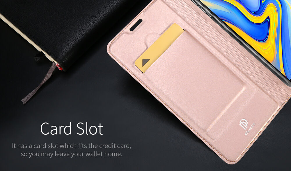 Dux Ducis Skin Pro flipové pouzdro pro Samsung Galaxy J6 Plus - růžovozlaté