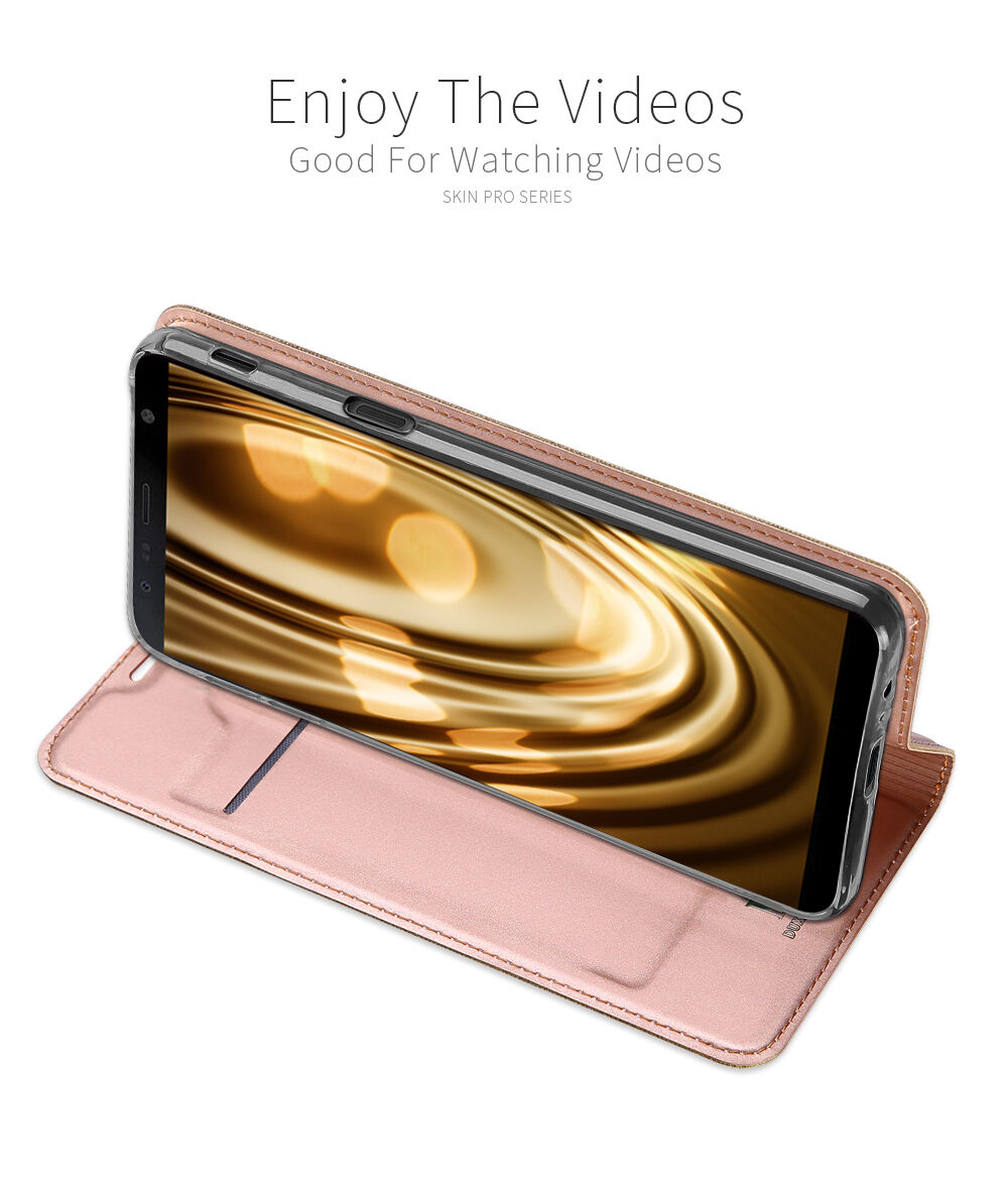 Dux Ducis Skin Pro flipové pouzdro pro Samsung Galaxy J6 Plus - růžovozlaté