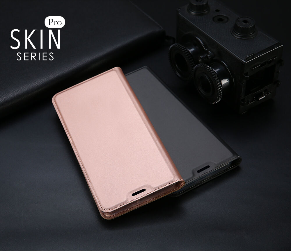 Dux Ducis Skin Pro flipové pouzdro pro Samsung Galaxy J6 Plus - růžovozlaté