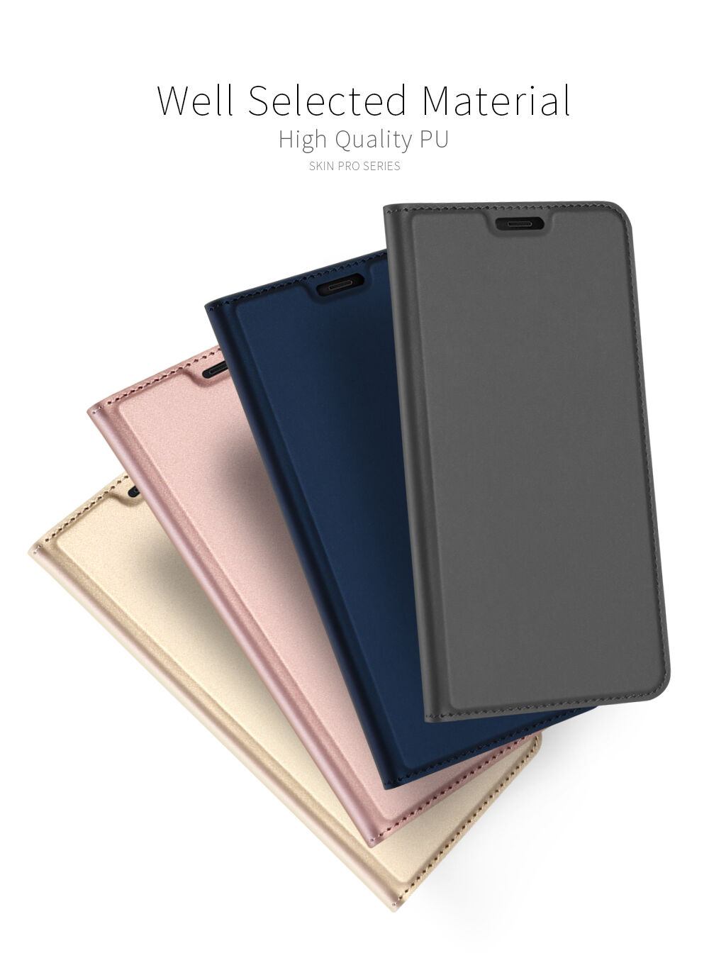 Dux Ducis Skin Pro flipové pouzdro pro Samsung Galaxy J6 Plus - šedé