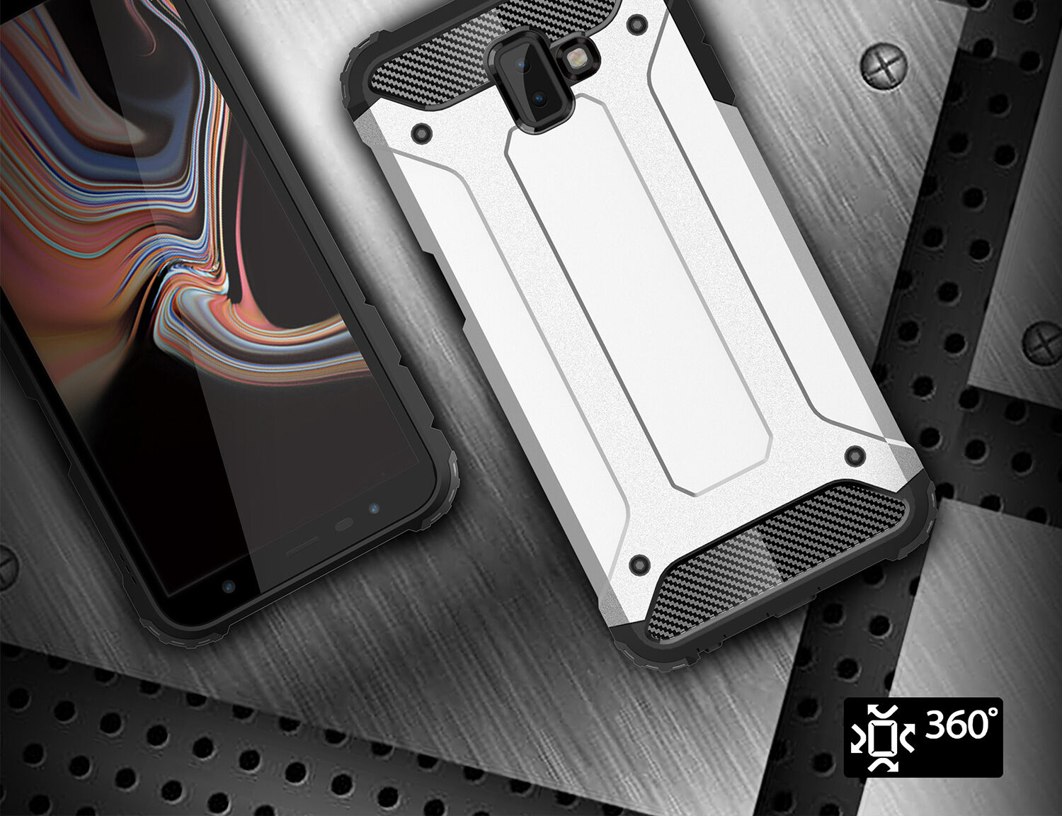 Super odolný kryt Armor pro Samsung Galaxy J6 Plus - zlatý