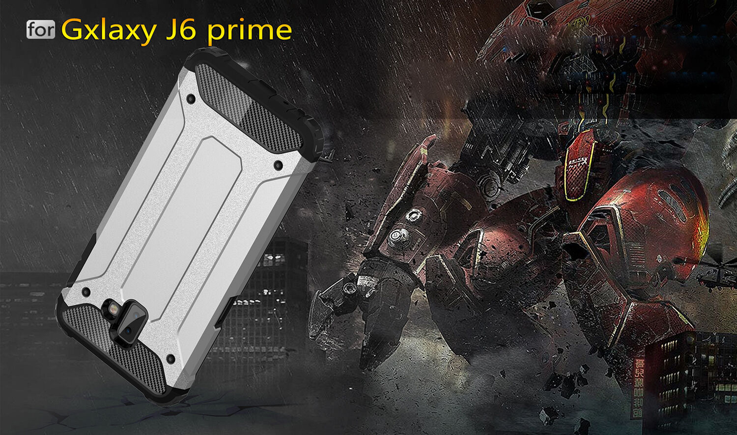 Super odolný kryt Armor pro Samsung Galaxy J6 Plus - zlatý