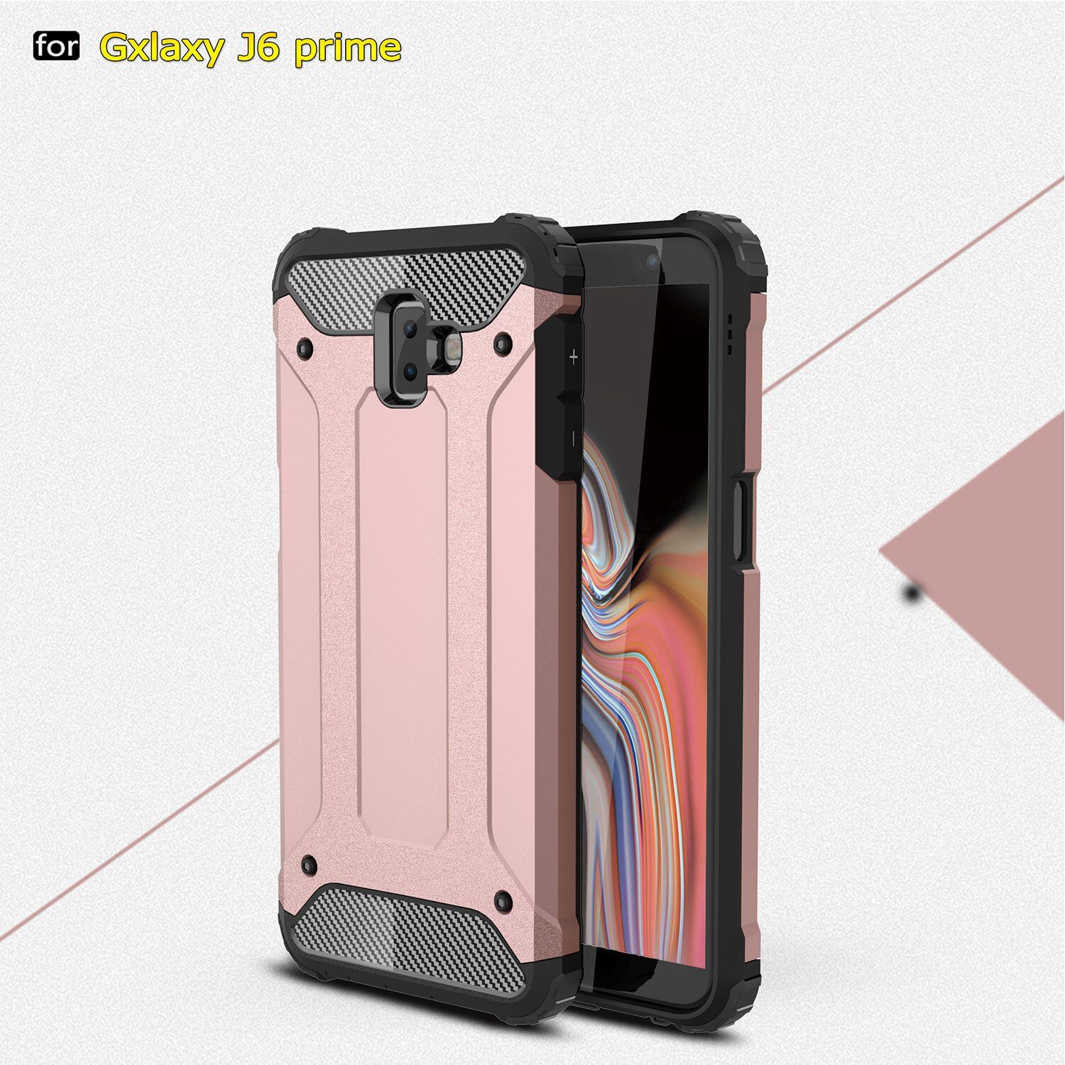 Super odolný kryt Armor pro Samsung Galaxy J6 Plus - zlatý