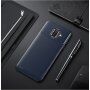 Ipaky plastový kryt s texturou karbonu pro Samsung Galaxy A6 (2018) - tmavěmodrý