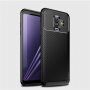 Ipaky plastový kryt s texturou karbonu pro Samsung Galaxy A6 (2018) - tmavěmodrý