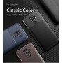 Ipaky plastový kryt s texturou karbonu pro Samsung Galaxy A6 Plus (2018) - hnědý