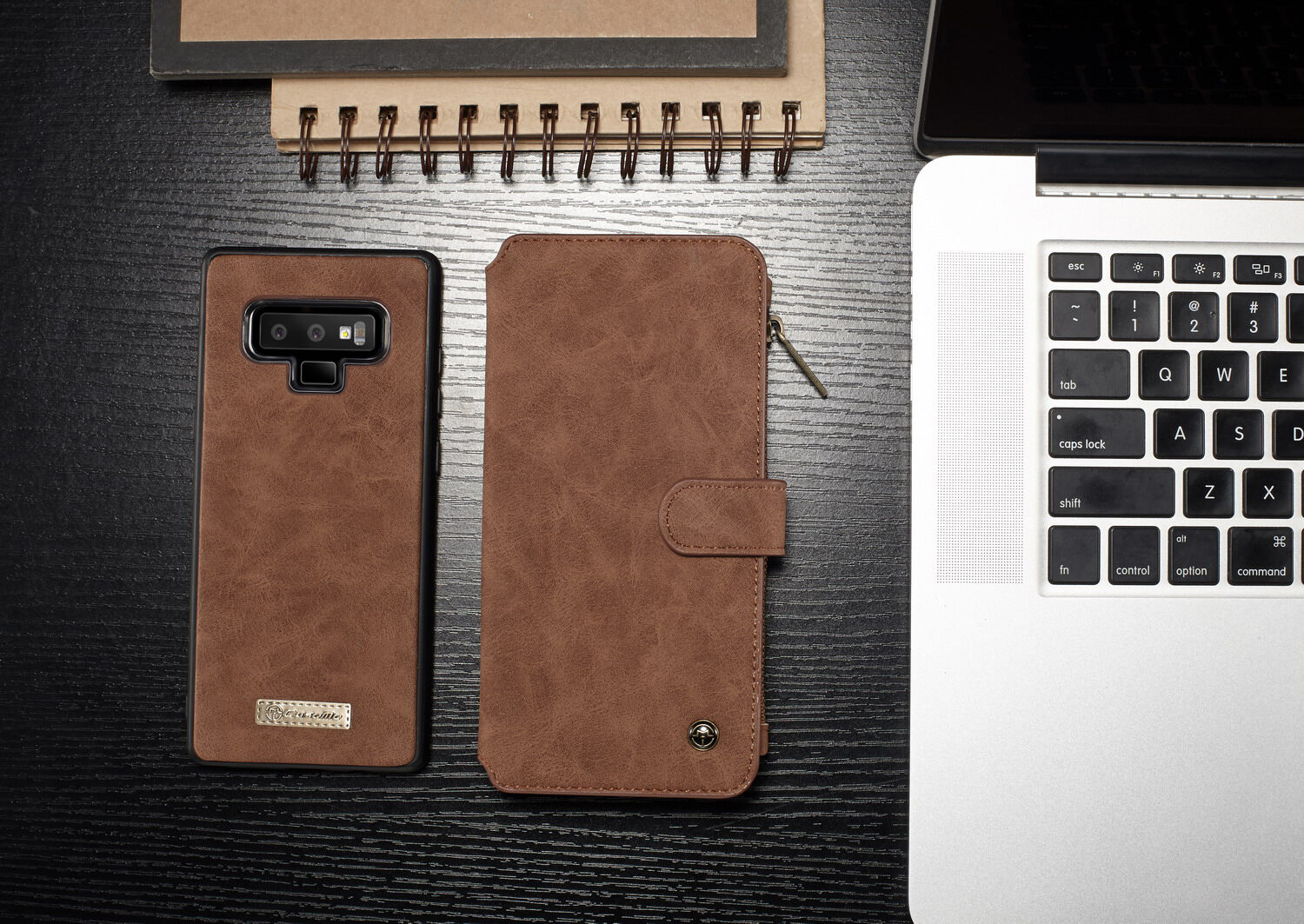 Caseme 2v1 peněženkové pouzdro pro Samsung Galaxy Note 9 - červené