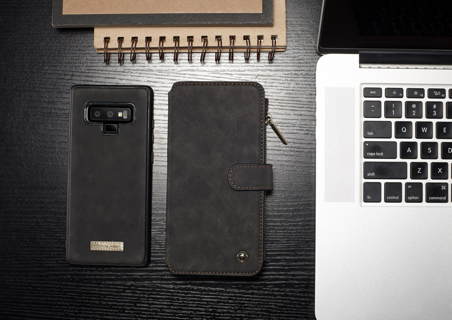 Caseme 2v1 peněženkové pouzdro pro Samsung Galaxy Note 9 - červené