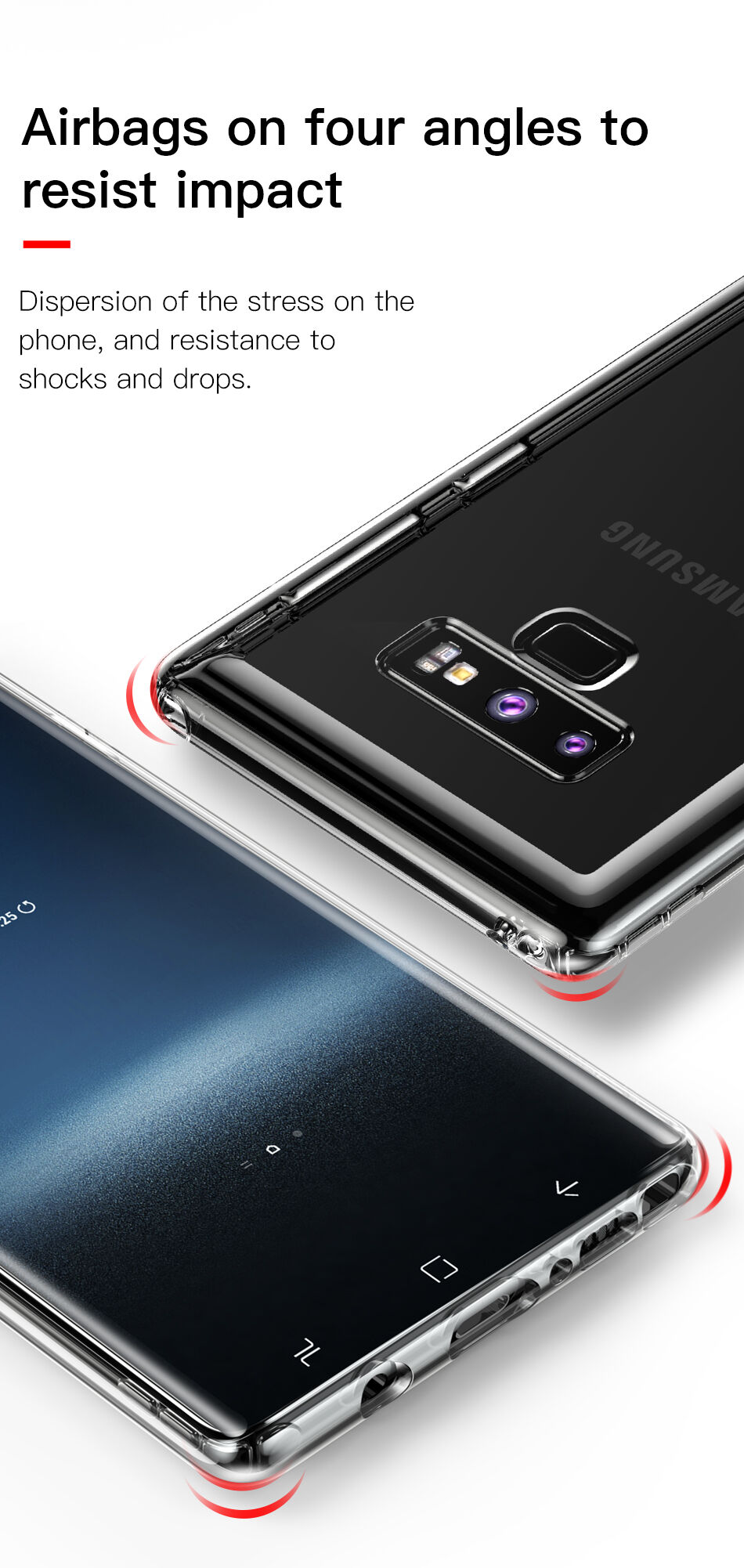 Baseus Safety plastový kryt pro Samsung Galaxy Note 9 - transparentní