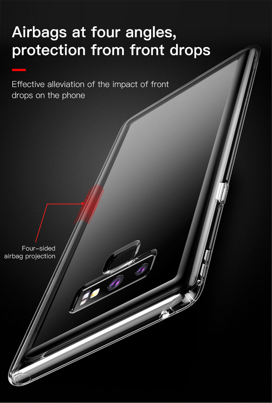Baseus Safety plastový kryt pro Samsung Galaxy Note 9 - transparentní