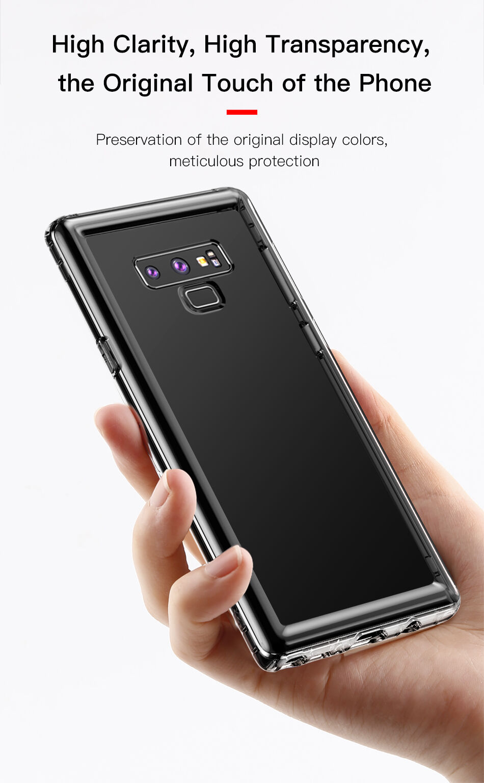 Baseus Safety plastový kryt pro Samsung Galaxy Note 9 - transparentní