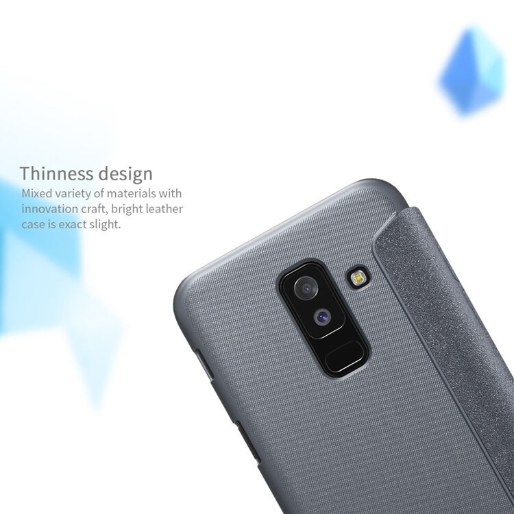 Nillkin Sparkle flipový kryt pro Samsung Galaxy A6 Plus (2018) - černý