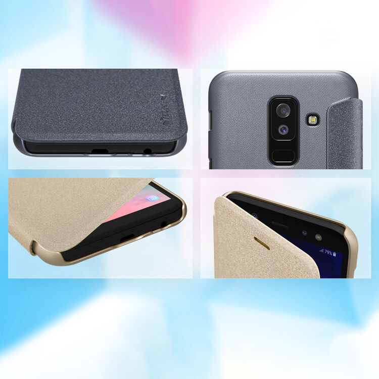 Nillkin Sparkle flipový kryt pro Samsung Galaxy A6 Plus (2018) - černý
