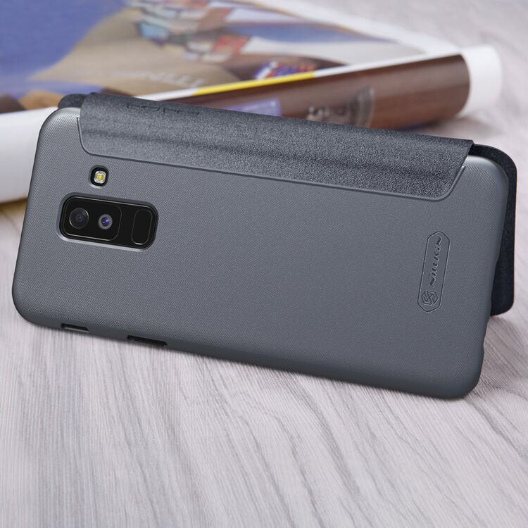 Nillkin Sparkle flipový kryt pro Samsung Galaxy A6 Plus (2018) - černý