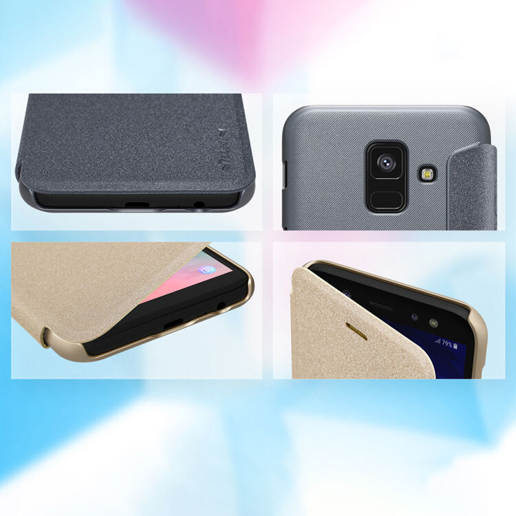 Nillkin Sparkle flipový kryt pro Samsung Galaxy A6 (2018) - černý