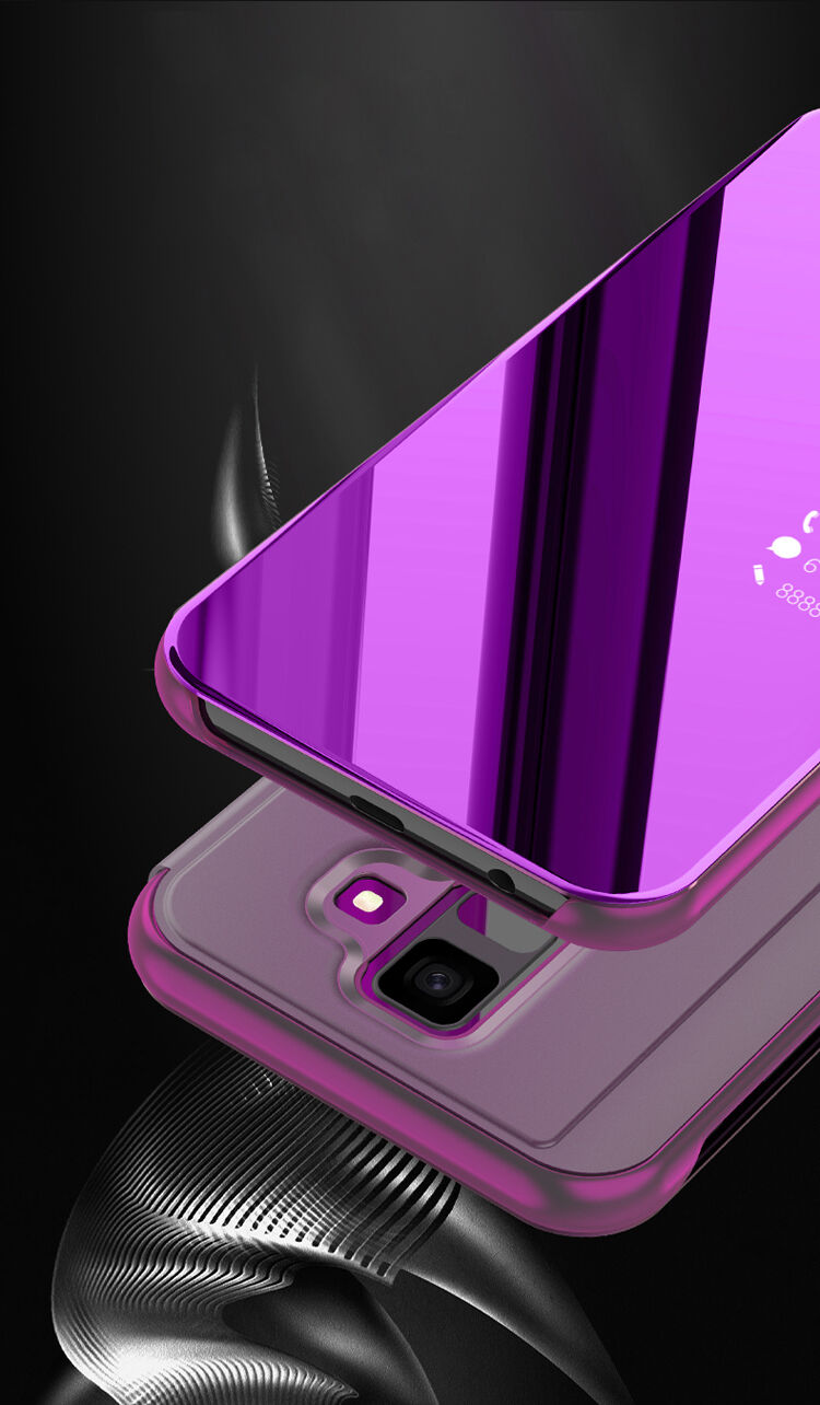 Zrcadlový pokovený kryt pro Samsung Galaxy A6 (2018) - růžovozlatý