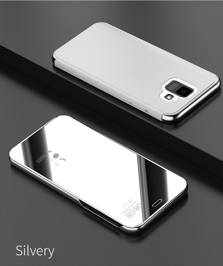 Zrcadlový pokovený kryt pro Samsung Galaxy A6 (2018) - růžovozlatý