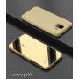 Zrcadlový pokovený kryt pro Samsung Galaxy A6 (2018) - stříbrný