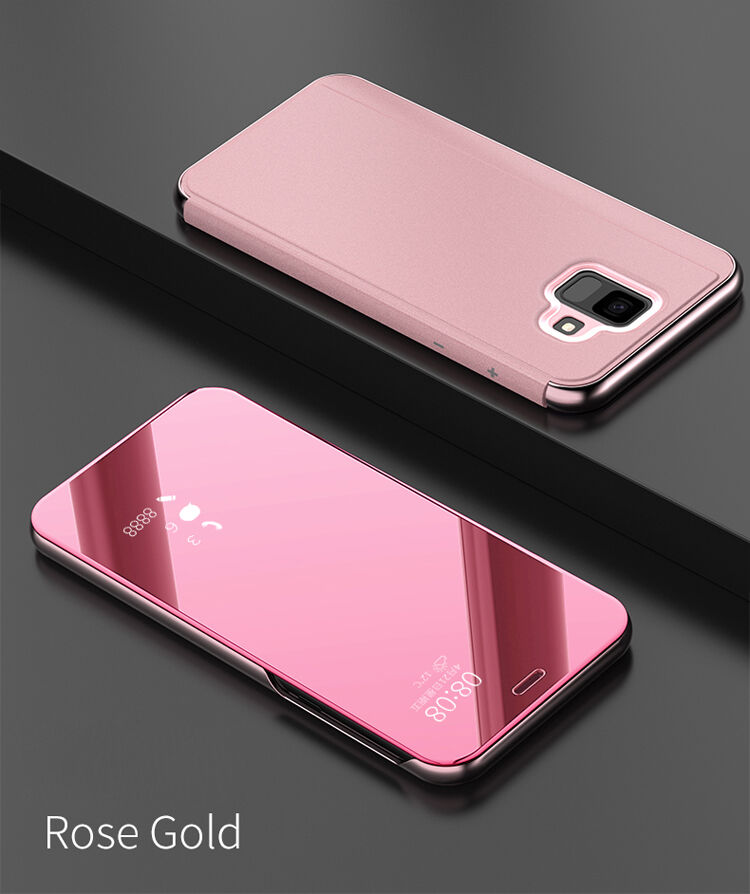 Zrcadlový pokovený kryt pro Samsung Galaxy A6 (2018) - černý