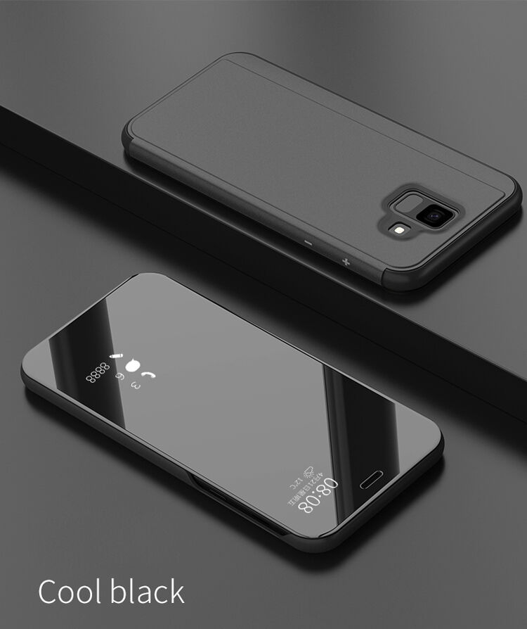 Zrcadlový pokovený kryt pro Samsung Galaxy A6 (2018) - černý