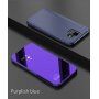 Zrcadlový pokovený kryt pro Samsung Galaxy A6 (2018) - černý