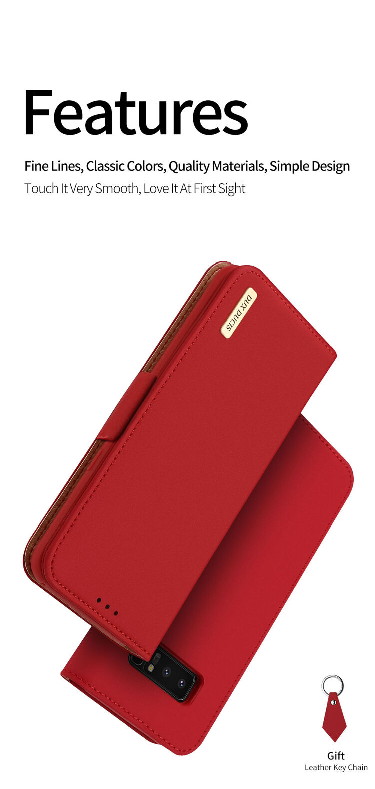 Dux Ducis Wish flipové pouzdro pro Samsung Galaxy Note 8 - černé