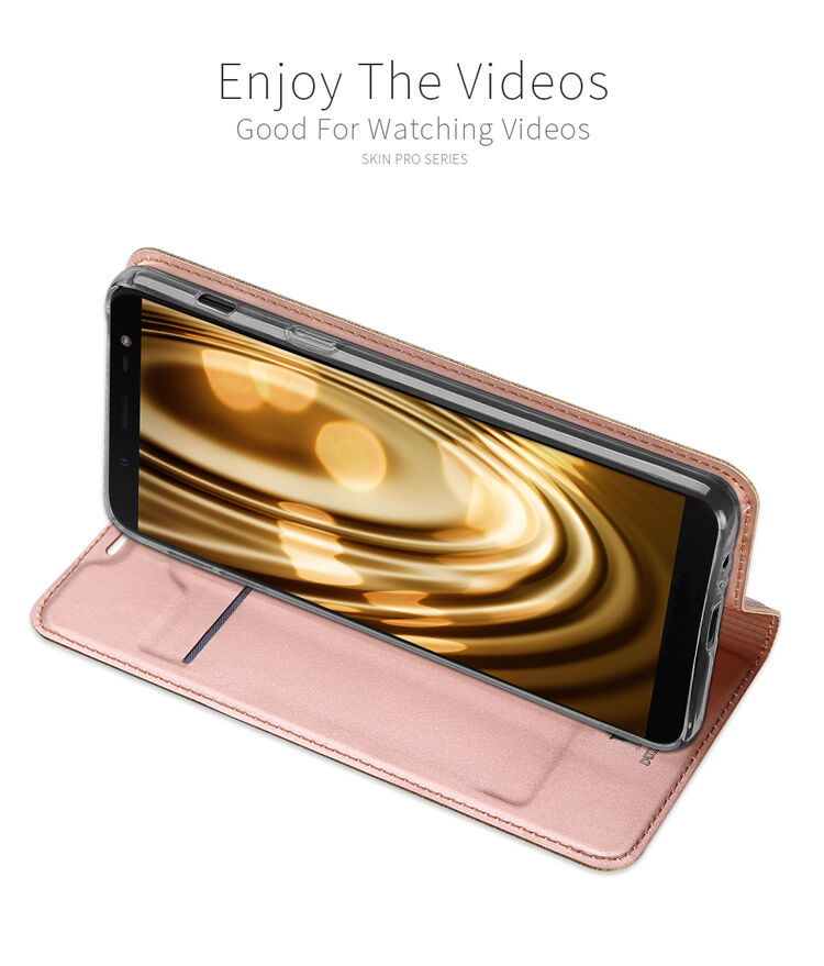 Dux Ducis Skin Pro flipové pouzdro pro Samsung Galaxy J6 (2018) - růžovozlaté