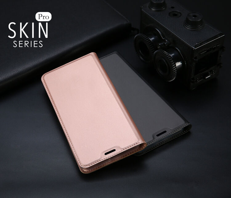 Dux Ducis Skin Pro flipové pouzdro pro Samsung Galaxy J6 (2018) - růžovozlaté