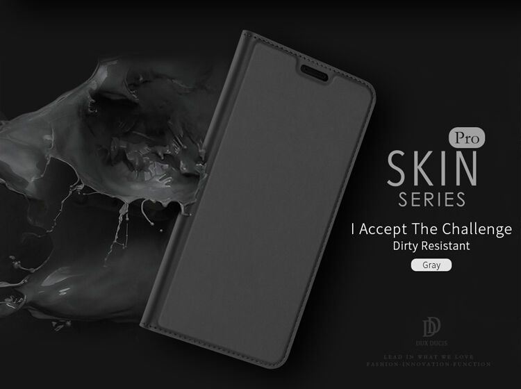 Dux Ducis Skin Pro flipové pouzdro pro Samsung Galaxy J6 (2018) - šedé