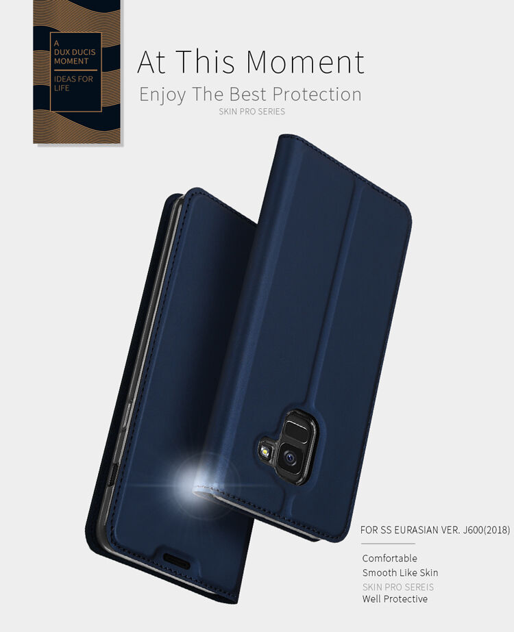 Dux Ducis Skin Pro flipové pouzdro pro Samsung Galaxy J6 (2018) - šedé