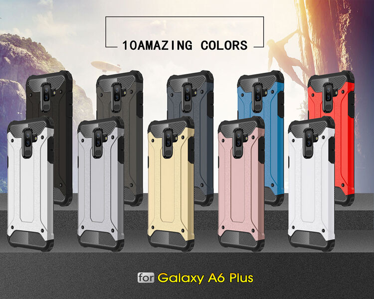 Super odolný kryt Armor pro Samsung Galaxy A6 Plus (2018) - růžovozlatý