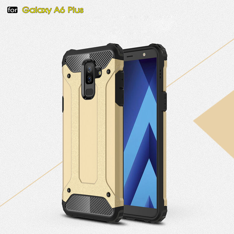 Super odolný kryt Armor pro Samsung Galaxy A6 Plus (2018) - růžovozlatý