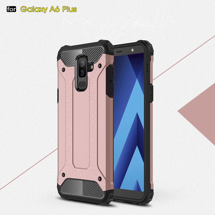 Super odolný kryt Armor pro Samsung Galaxy A6 Plus (2018) - růžovozlatý
