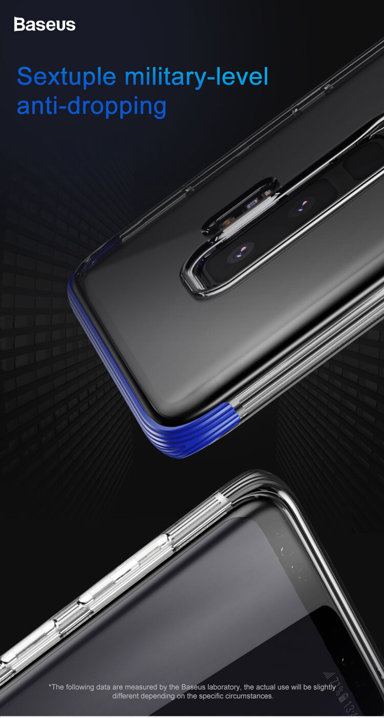 Baseus Armor plastový kryt čirý pro Samsung Galaxy S9 Plus - černý